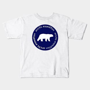 arctic expedition,polar bear Kids T-Shirt